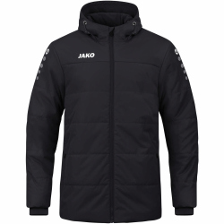 JAKO Team Coachjacke mit Kapuze Kinder schwarz 164