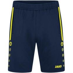 JAKO Allround Trainingsshorts Kinder marine/neongelb 128