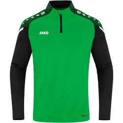 JAKO Performance Ziptop Kinder soft green/schwarz 128