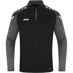 JAKO Performance Ziptop Kinder schwarz/anthra light 128