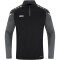 JAKO Performance Ziptop Herren schwarz/anthra light L