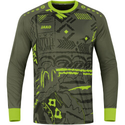 JAKO Tropicana Torwarttrikot Kinder khaki/neongrün 128