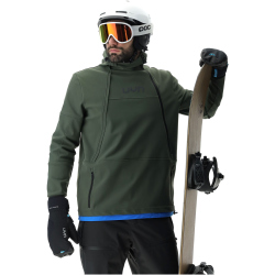 UYN Powder 1/2-Zip Softshelljacke Herren olive XXL