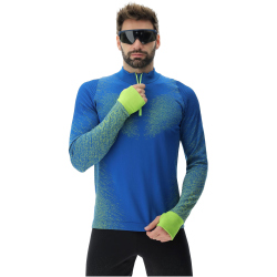 UYN Exceleration Zip Up Laufshirt Herren lapis/lime S