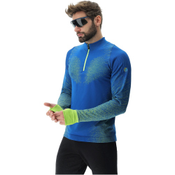 UYN Exceleration Zip Up Laufshirt Herren lapis/lime S