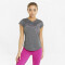PUMA Train Favorite Heather Cat Trainingsshirt Damen PUMA black heather/deep orchid cat XS