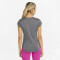 PUMA Train Favorite Heather Cat Trainingsshirt Damen PUMA black heather/deep orchid cat XS
