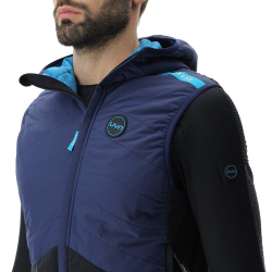 UYN Crossover Full-Zip Fahrradweste Herren deep blue/black/sodalite blue S