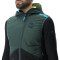 UYN Crossover Full-Zip Fahrradweste Herren deep forest/black/pale lime S