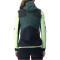 UYN Crossover Full-Zip Fahrradweste Damen deep forest/black/pale lime XS