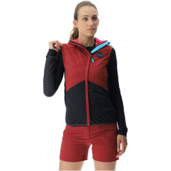 UYN Crossover Full-Zip Fahrradweste Damen sofisticated red/black/rose S