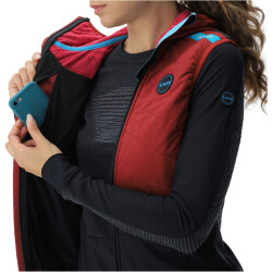 UYN Crossover Full-Zip Fahrradweste Damen sofisticated red/black/rose S