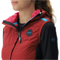 UYN Crossover Full-Zip Fahrradweste Damen sofisticated red/black/rose S