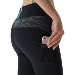 UYN Crossover 3/4 Outdoor-Leggings Damen black/iron XS