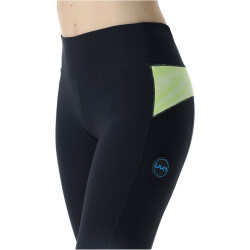 UYN Crossover 3/4 Outdoor-Leggings Damen black/sunny lime M