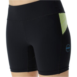 UYN Crossover Laufshorts Damen black/sunny lime L