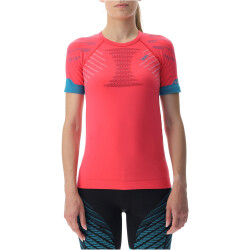 UYN Running Ultra1 Laufshirt Damen rose red/lillac/peacock M