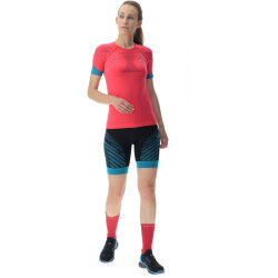 UYN Running Ultra1 Laufshirt Damen rose red/lillac/peacock L