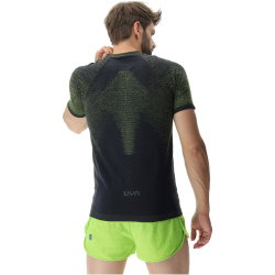UYN Running Exceleration Laufshirt Herren black/lime S