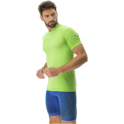 UYN Running Exceleration Laufshirt Herren lime/sulphur spring S