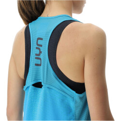 UYN Running Exceleration Aernet ärmelloses Laufshirt Damen turquoise/ash L