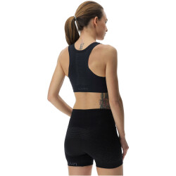 UYN Running Exceleration Sport-BH Damen black/iron XS
