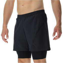 UYN Running Exceleration Performance 2in1 Laufshorts Herren black/cloud L
