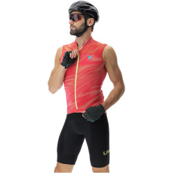 UYN Biking Wave ärmelloses Fahrrad-Trikot Herren vibrant red S