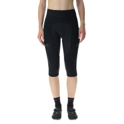 UYN Biking Ridemiles 3/4 Fahrradhose Damen black/black XS