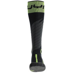 UYN One Merino Skisocken Herren black/lime 35-38