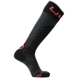 UYN One Merino Skisocken Damen anthracite/pink 35-36