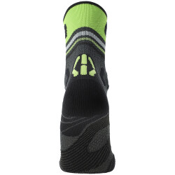 UYN Runners One Short Laufsocken Herren grey melange/lime green 35-38