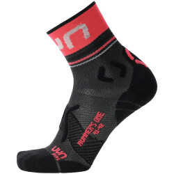 UYN Runners One Short Laufsocken Damen grey melange/pink...