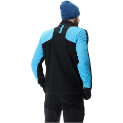 UYN Spire Softshelljacke Herren black/blue danube S