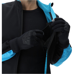 UYN Spire Softshelljacke Herren black/blue danube XL