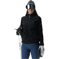 UYN Spire Softshelljacke Damen black/blue danube L