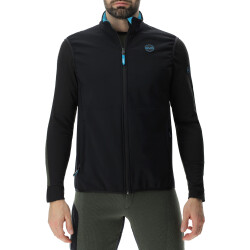 UYN Spire Softshellweste Herren black/blue danube S