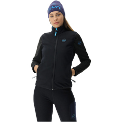 UYN Spire Softshellweste Damen black/blue danube L