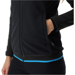 UYN Spire Softshellweste Damen black/blue danube XL