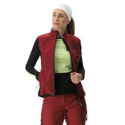 UYN Spire Softshellweste Damen sofisticated red/black S