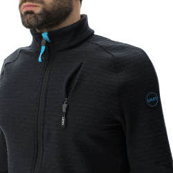 UYN Ridge 2nd Layer Ski-Funktionsshirt Herren black/cloud melange S