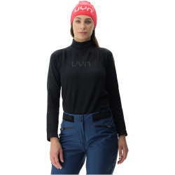 UYN Nival 2nd Layer langarm Ski-Funktionsshirt Damen black/charcoal XS