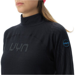 UYN Nival 2nd Layer langarm Ski-Funktionsshirt Damen black/charcoal M