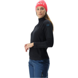 UYN Nival 2nd Layer langarm Ski-Funktionsshirt Damen black/charcoal M