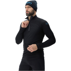 UYN Nival 2nd Layer 1/2-Zip Ski-Funktionsshirt Herren black/charcoal S