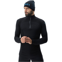 UYN Nival 2nd Layer 1/2-Zip Ski-Funktionsshirt Herren black/charcoal S