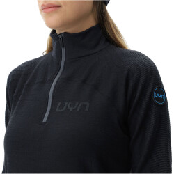 UYN Nival 2nd Layer 1/2-Zip Ski-Funktionsshirt Damen black/charcoal XS
