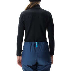 UYN Nival 2nd Layer 1/2-Zip Ski-Funktionsshirt Damen black/charcoal XS