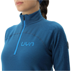 UYN Nival 2nd Layer 1/2-Zip Ski-Funktionsshirt Damen blue poseidon/atlantic XS
