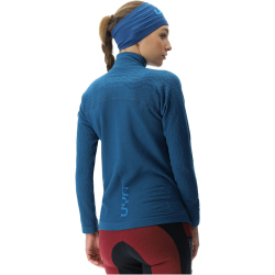UYN Nival 2nd Layer 1/2-Zip Ski-Funktionsshirt Damen blue poseidon/atlantic XS